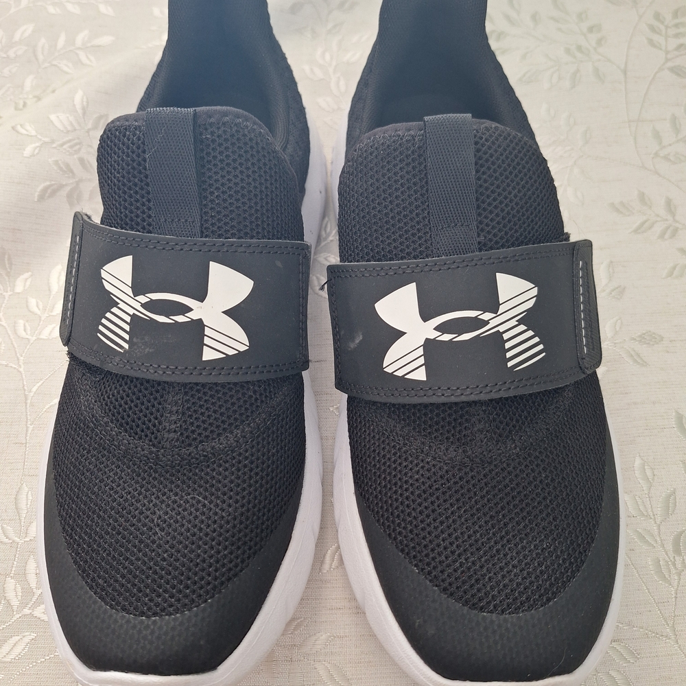 Under Armour Kids Black and White Sneakers